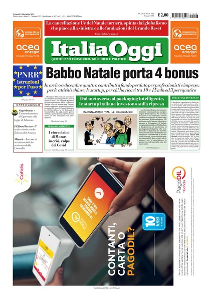 Italia oggi : quotidiano di economia finanza e politica